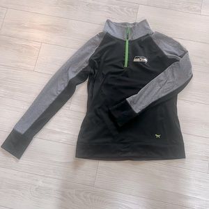 Womens 1/4 zip Seahawks zip up